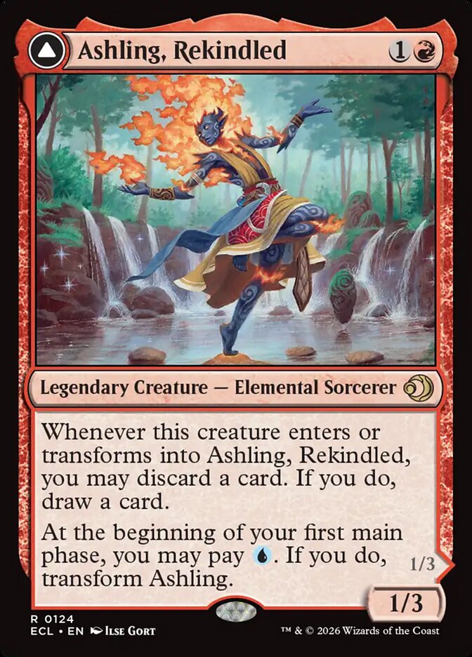 Ashling, Rekindled // Ashling, Rimebound (124) - Lorwyn Eclipsed (ECL)