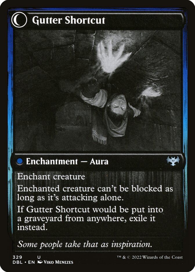 Gutter Skulker // Gutter Shortcut (329) - Innistrad: Double Feature (DBL)