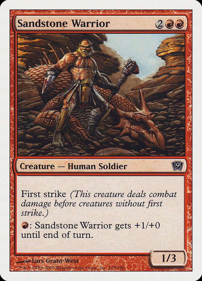Sandstone Warrior (215) - Ninth Edition (9ED)