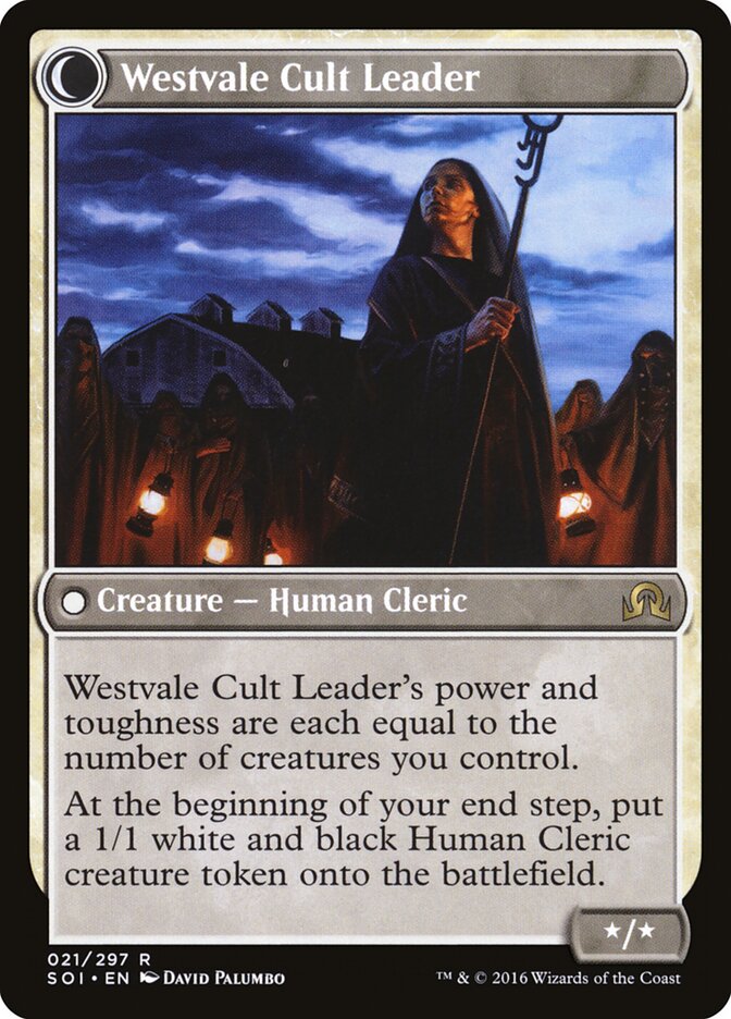 Hanweir Militia Captain // Westvale Cult Leader (21) - Shadows over Innistrad (SOI)