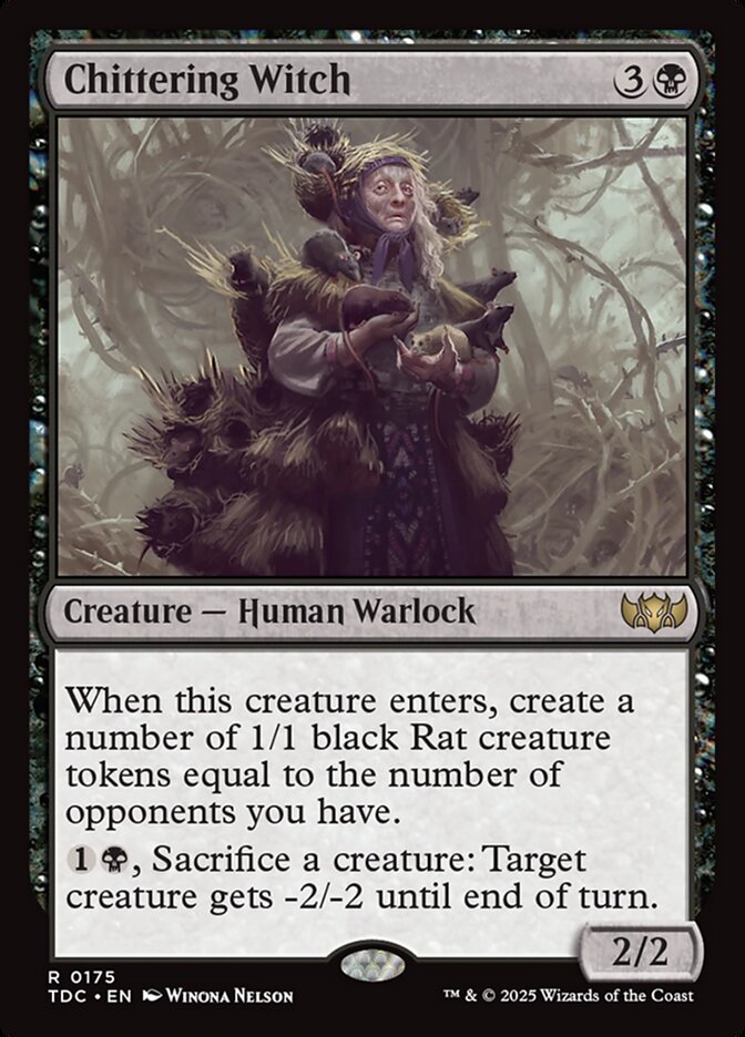 Chittering Witch (175) - Tarkir: Dragonstorm Commander (TDC)