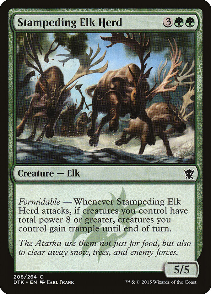 Stampeding Elk Herd (208) - Dragons of Tarkir (DTK)