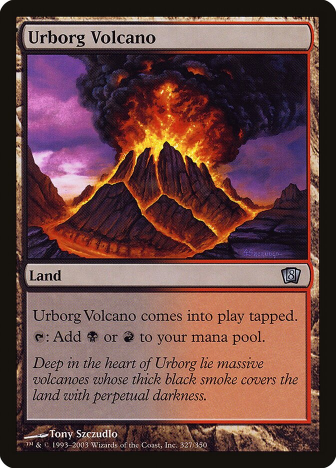Urborg Volcano (327) - Eighth Edition (8ED)