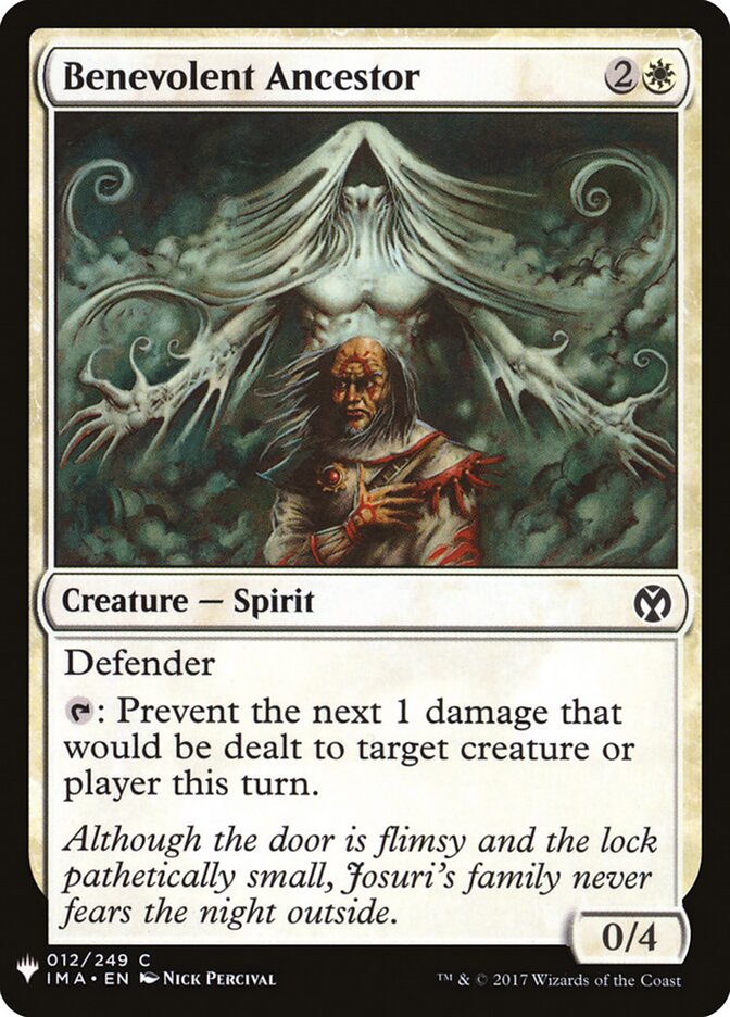 Benevolent Ancestor (IMA-12) - The List (PLST)