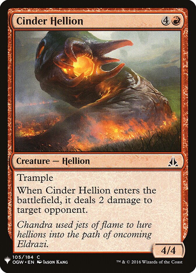 Cinder Hellion (OGW-105) - The List (PLST)