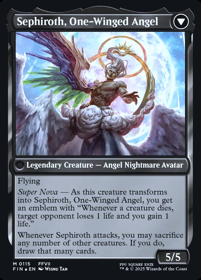 Sephiroth, Fabled SOLDIER // Sephiroth, One-Winged Angel (115s) - Final Fantasy Promos (PFIN)