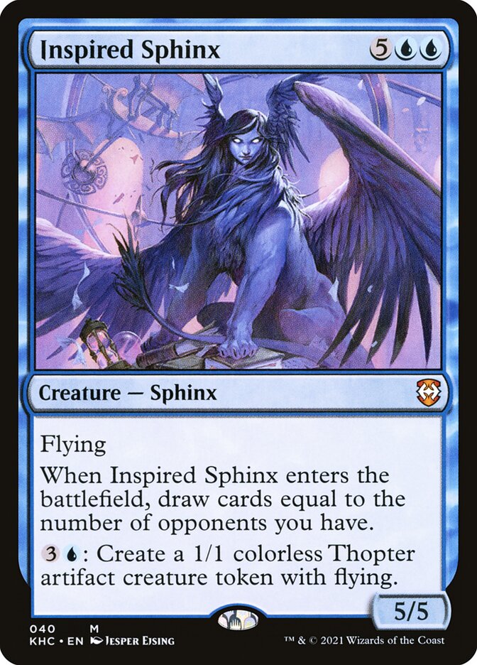 Inspired Sphinx (40) - Kaldheim Commander (KHC)