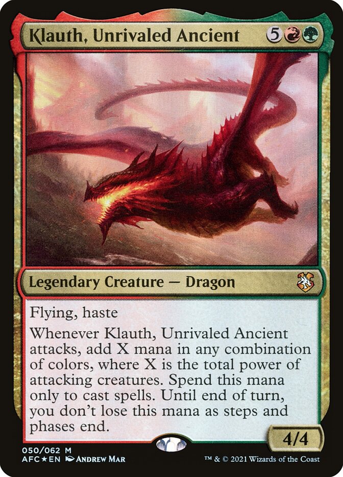 Klauth, Unrivaled Ancient (50) - Forgotten Realms Commander (AFC)