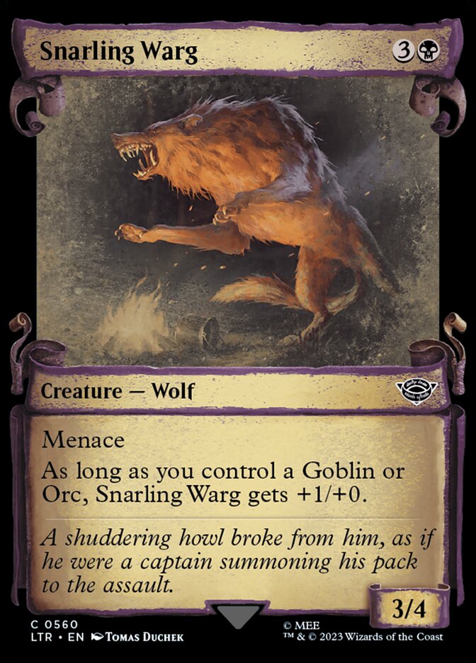 Snarling Warg (560) - The Lord of the Rings: Tales of Middle-earth (LTR)