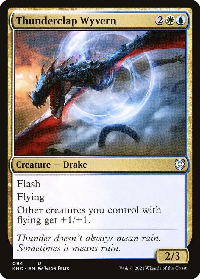 Thunderclap Wyvern (94) - Kaldheim Commander (KHC)