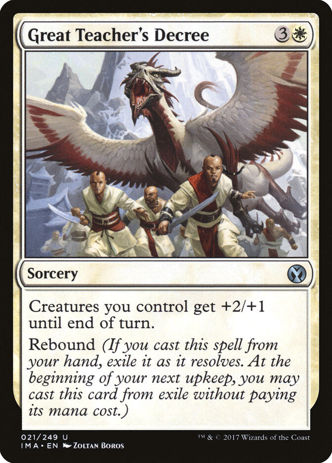 Great Teacher's Decree (21) - Iconic Masters (IMA)