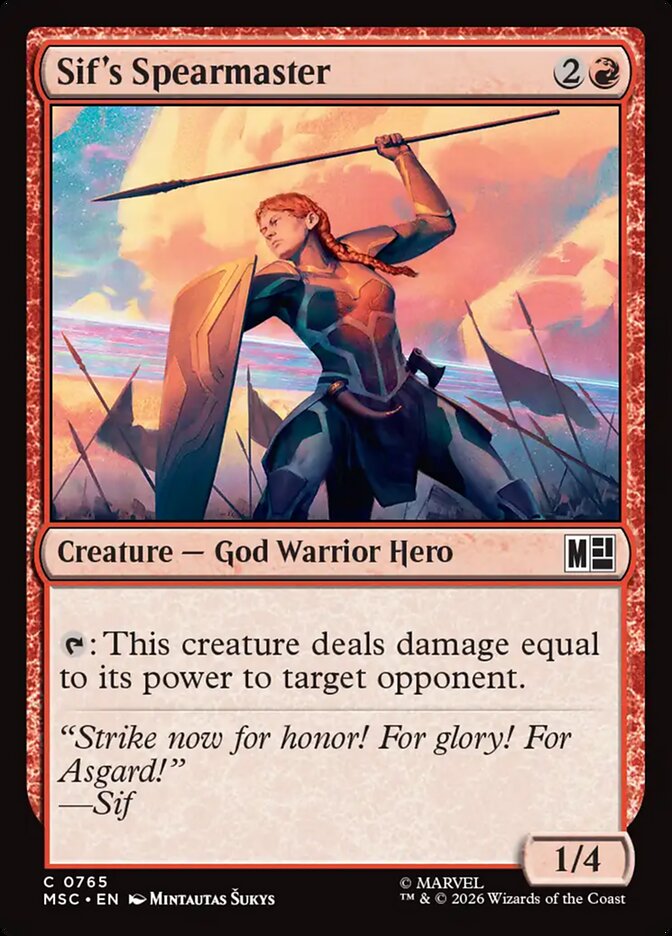 Sif's Spearmaster (765) - Marvel Super Heroes Commander (MSC)