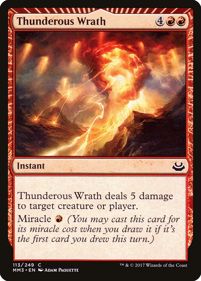 Thunderous Wrath (113) - Modern Masters 2017 (MM3)