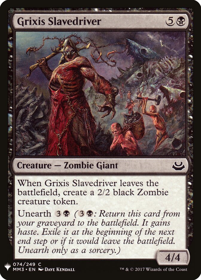 Grixis Slavedriver (MM3-74) - The List (PLST)