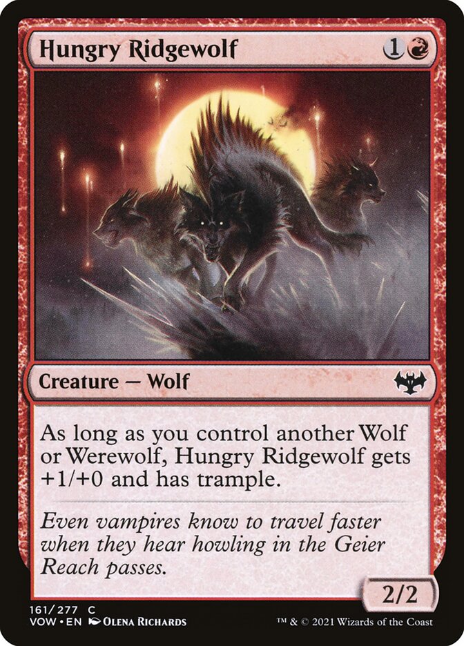 Hungry Ridgewolf (161) - Innistrad: Crimson Vow (VOW)