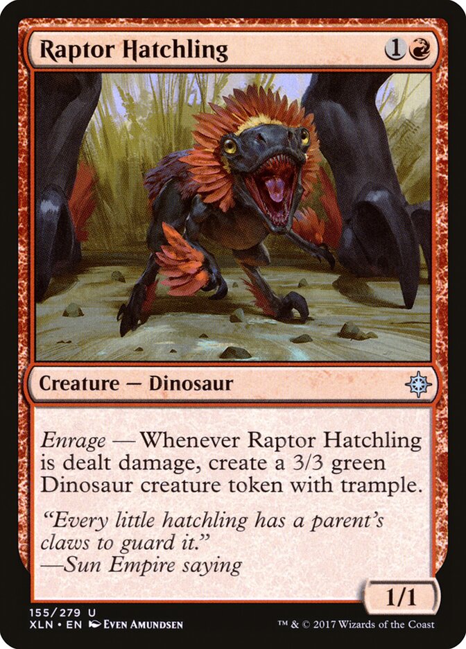 Raptor Hatchling (155) - Ixalan (XLN)