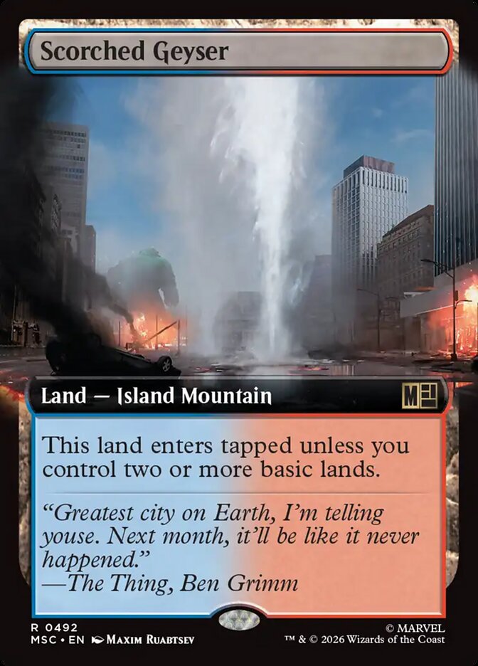 Scorched Geyser (492) - Marvel Super Heroes Commander (MSC)