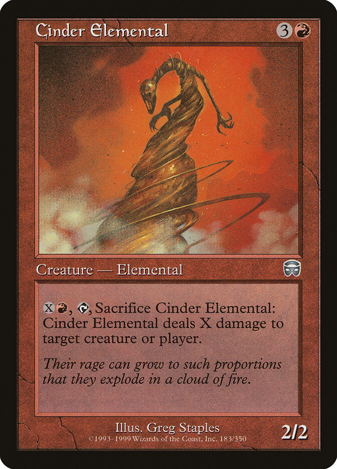 Cinder Elemental (183) - Mercadian Masques (MMQ)