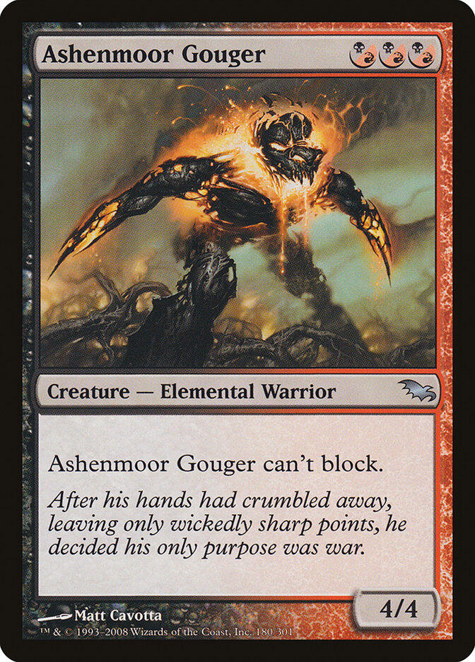 Ashenmoor Gouger (180) - Shadowmoor (SHM)