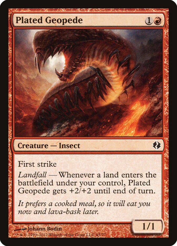 Plated Geopede (45) - Duel Decks: Venser vs. Koth (DDI)
