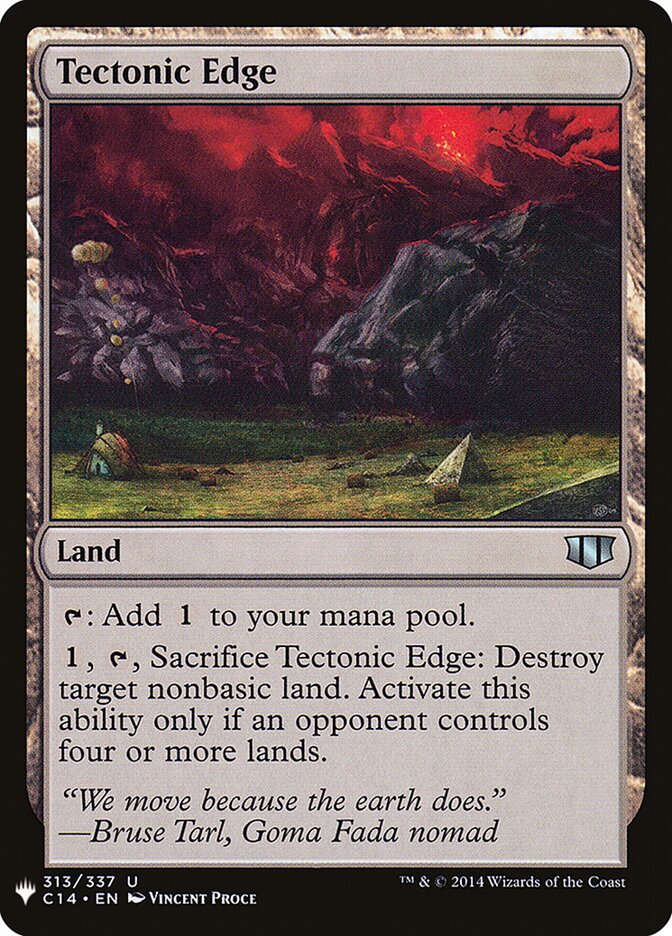 Tectonic Edge (C14-313) - The List (PLST)