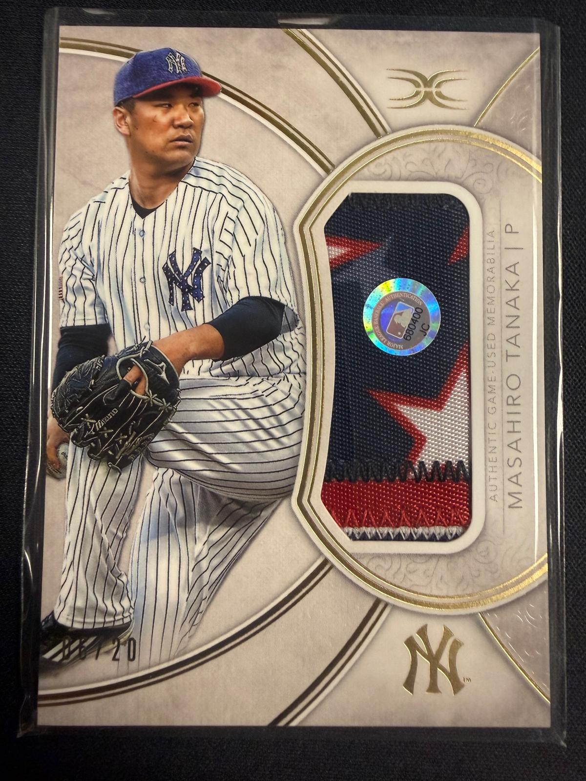 2018 Topps Definitive Masahiro Tanaka Jumbo Relic /20