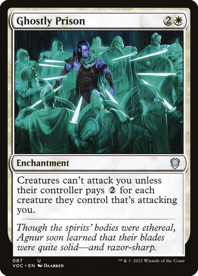 Ghostly Prison (87) - Crimson Vow Commander (VOC)