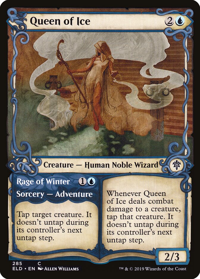 Queen of Ice // Rage of Winter (285) - Throne of Eldraine (ELD)