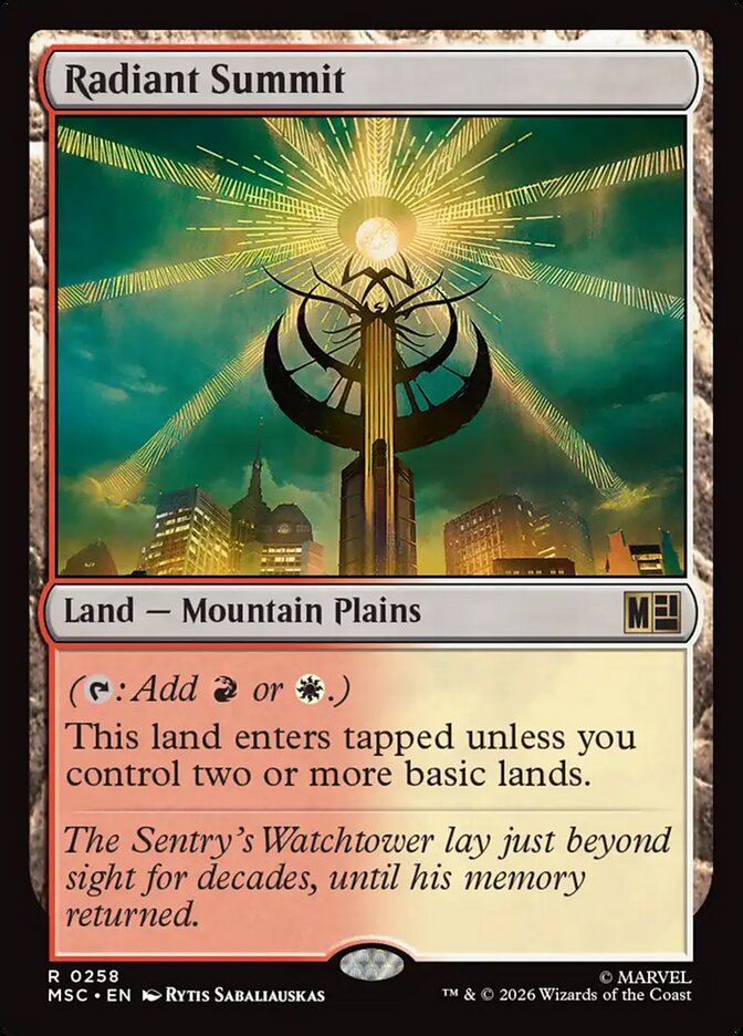 Radiant Summit (258) - Marvel Super Heroes Commander (MSC)