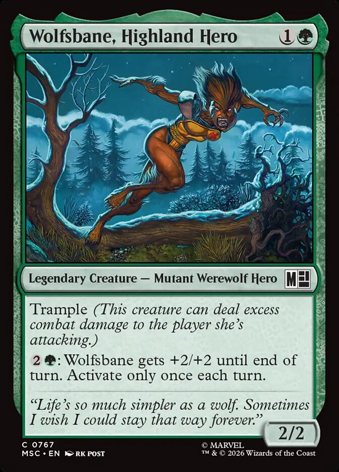 Wolfsbane, Highland Hero (767) - Marvel Super Heroes Commander (MSC)