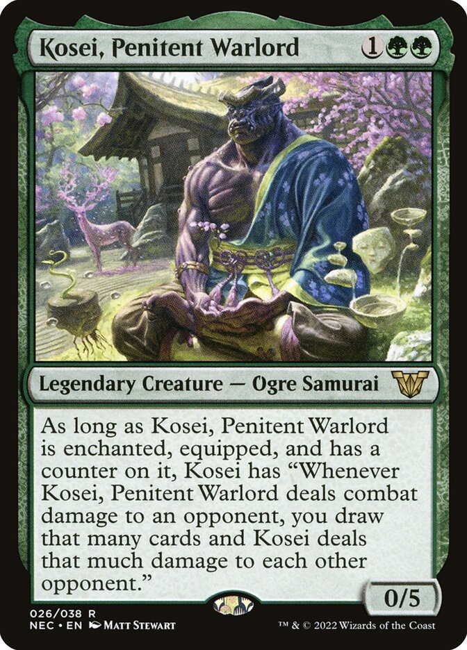 Kosei, Penitent Warlord (26) - Neon Dynasty Commander (NEC)