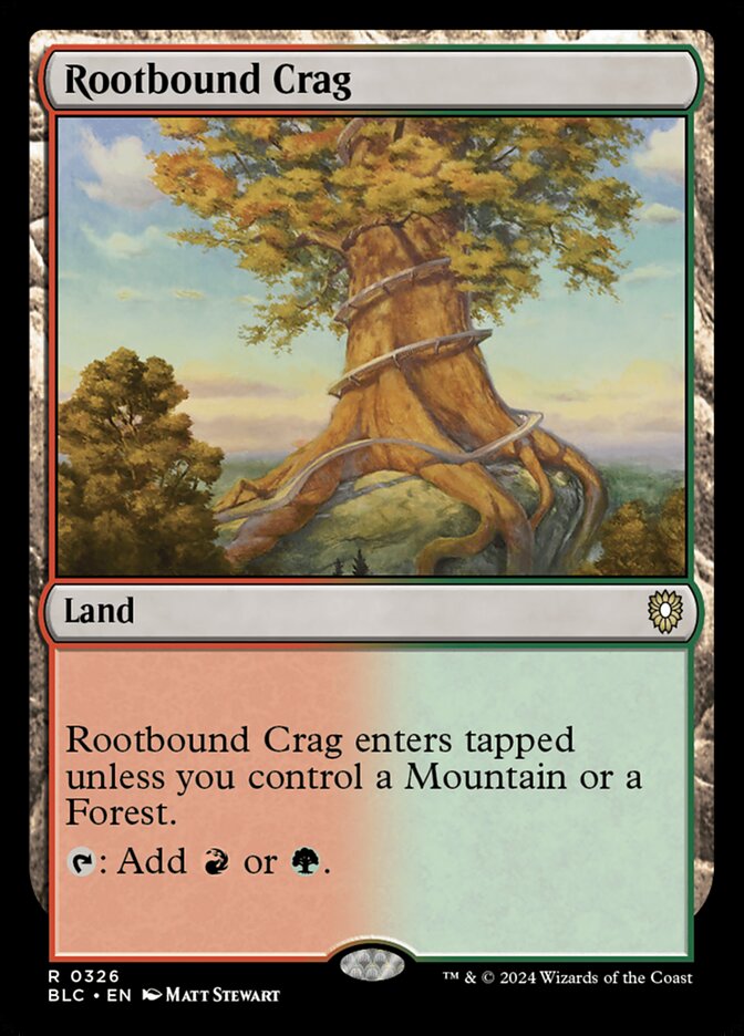 Rootbound Crag (326) - Bloomburrow Commander (BLC)