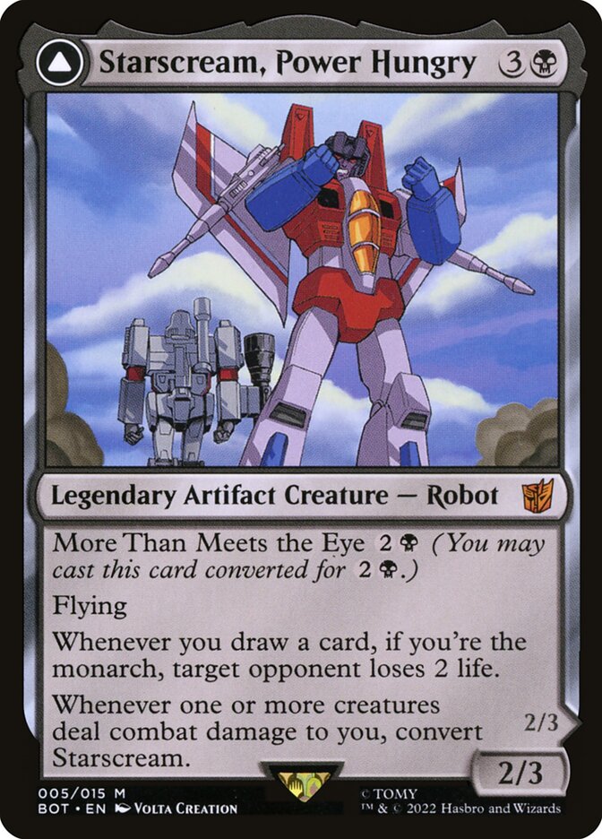 Starscream, Power Hungry // Starscream, Seeker Leader (5) - Transformers (BOT)