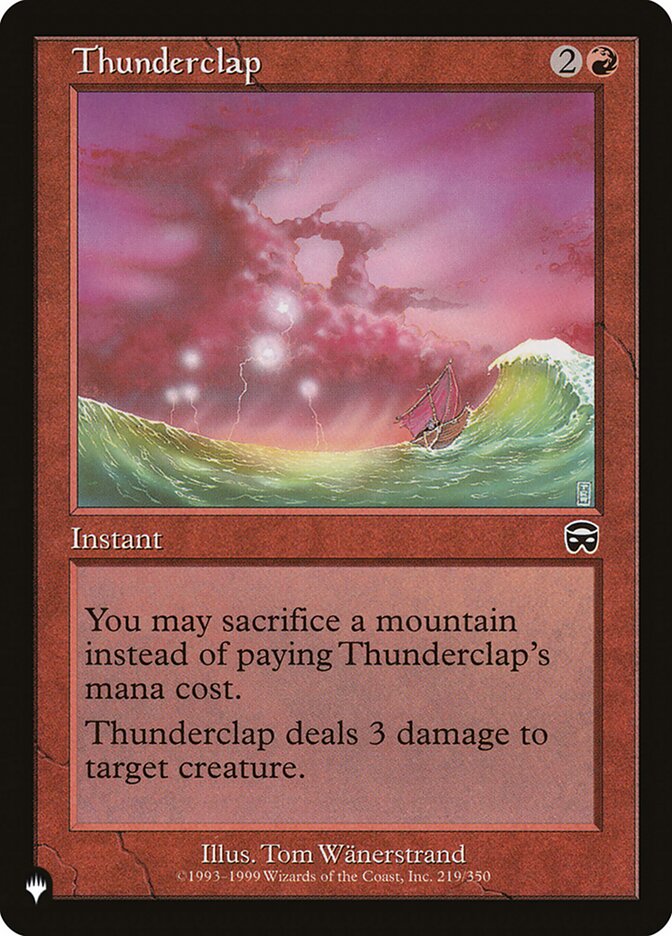 Thunderclap (MMQ-219) - The List (PLST)