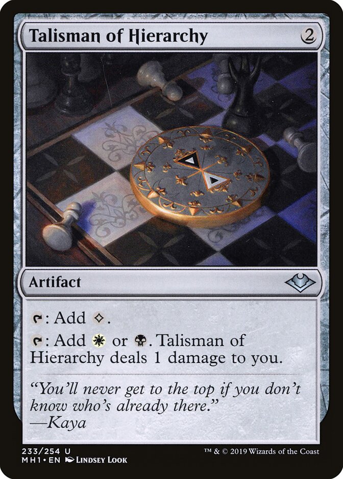 Talisman of Hierarchy (233) - Modern Horizons (MH1)