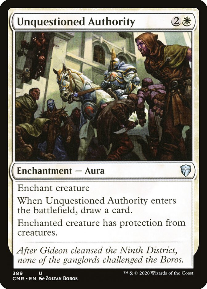 Unquestioned Authority (389) - Commander Legends (CMR)