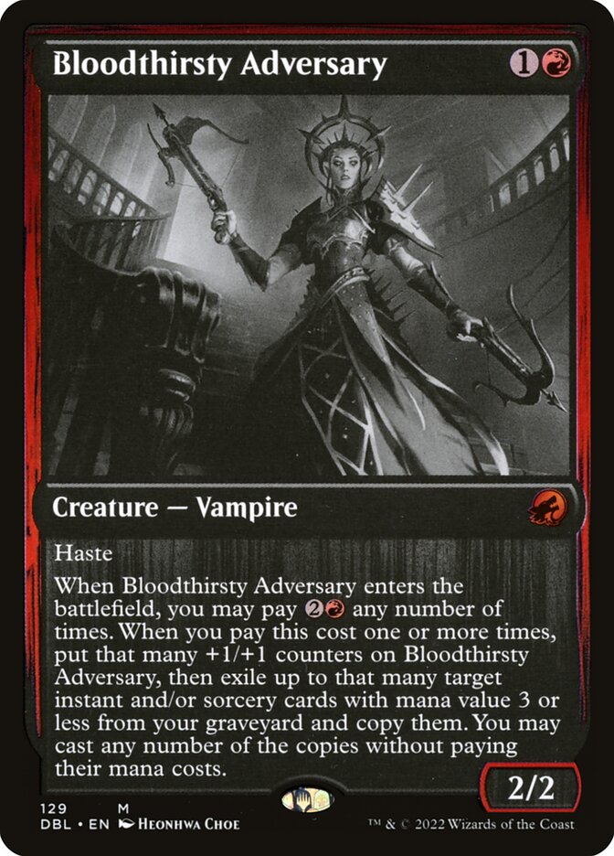Bloodthirsty Adversary (129) - Innistrad: Double Feature (DBL)
