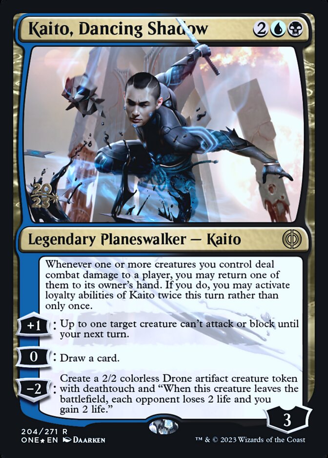 Kaito, Dancing Shadow (204s) - Phyrexia: All Will Be One Promos (PONE)