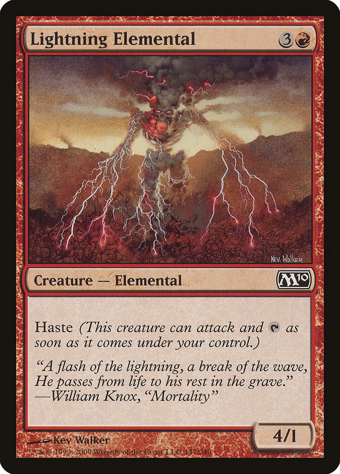 Lightning Elemental (147) - Magic 2010 (M10)