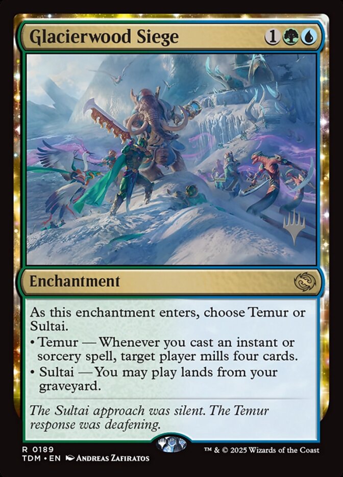 Glacierwood Siege (189p) - Tarkir: Dragonstorm Promos (PTDM)