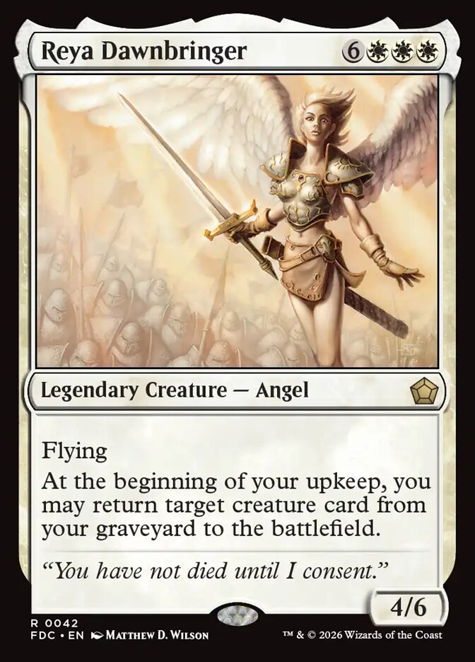 Reya Dawnbringer (42) - Foundations Commander (FDC)