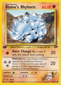Blaines Rhyhorn (65) - Gym Challenge (G2)