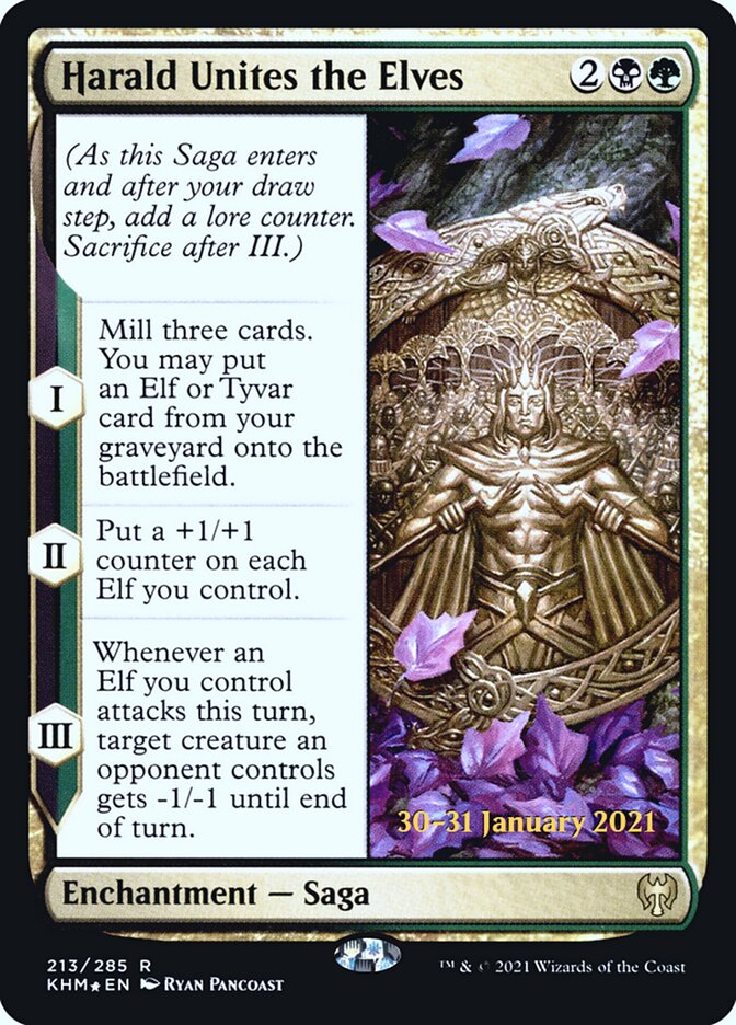 Harald Unites the Elves (213s) - Kaldheim Promos (PKHM)