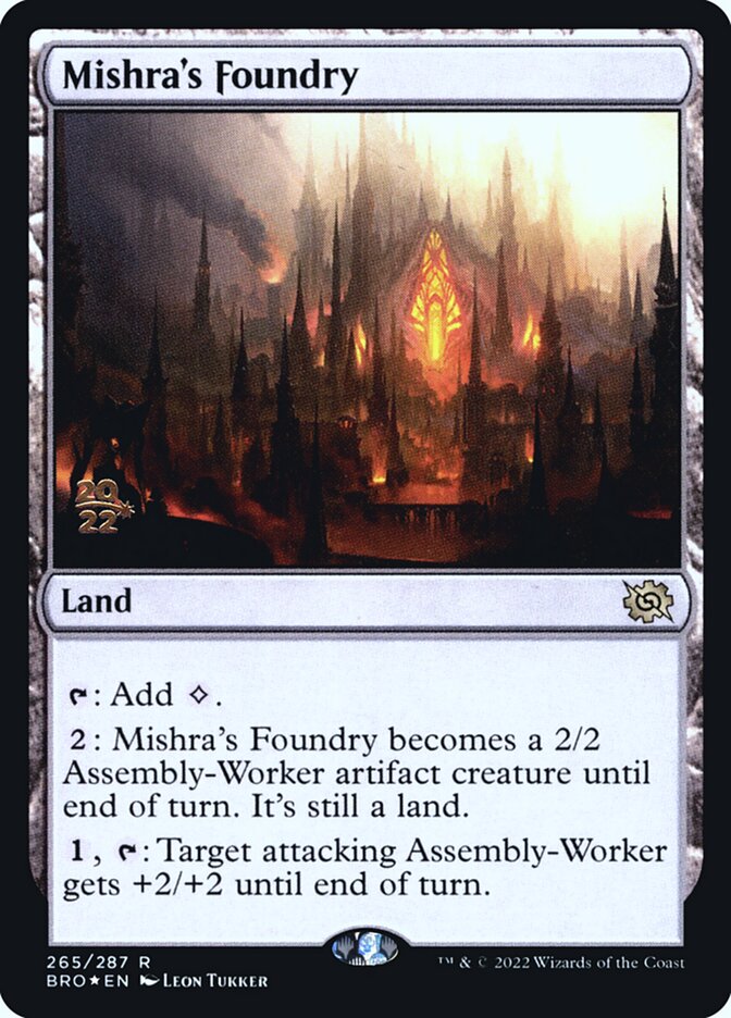 Mishra's Foundry (265s) - The Brothers' War Promos (PBRO)