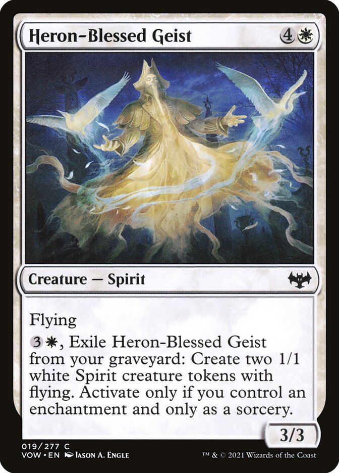 Heron-Blessed Geist (19) - Innistrad: Crimson Vow (VOW)