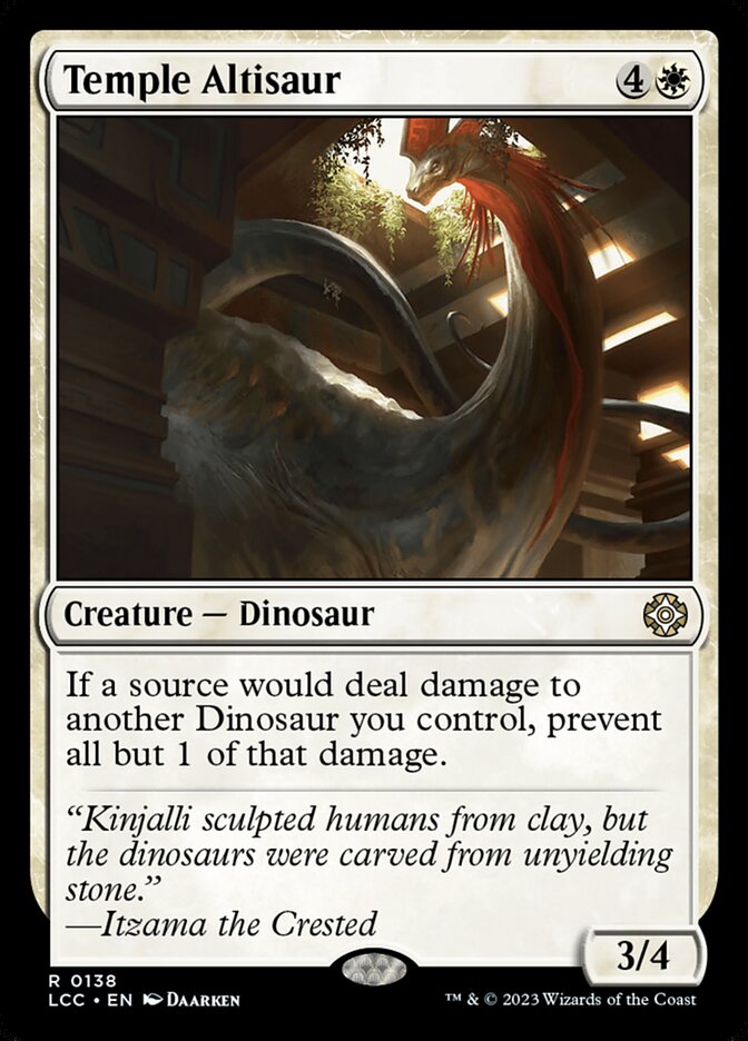 Temple Altisaur (138) - The Lost Caverns of Ixalan Commander (LCC)