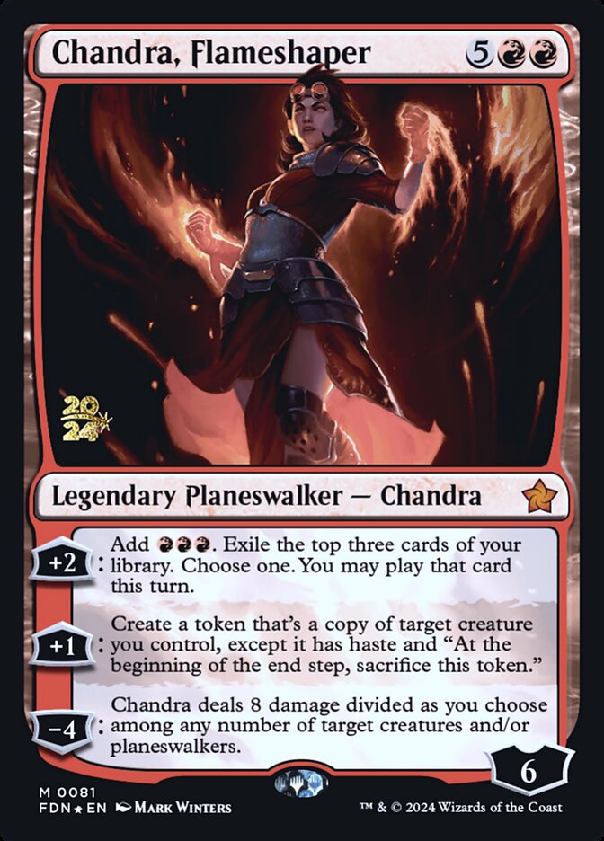 Chandra, Flameshaper (81s) - Foundations Promos (PFDN)