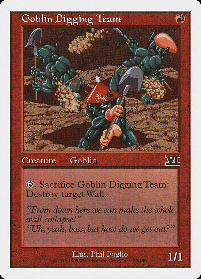 Goblin Digging Team (182) - Classic Sixth Edition (6ED)