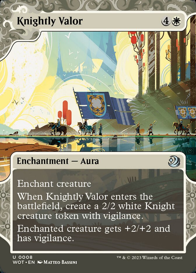 Knightly Valor (8) - Wilds of Eldraine: Enchanting Tales (WOT)