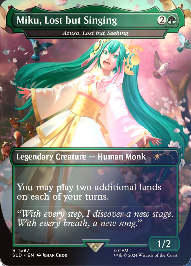 Miku, Lost but Singing - Azusa, Lost but Seeking - Secret Lair Drop (SLD)